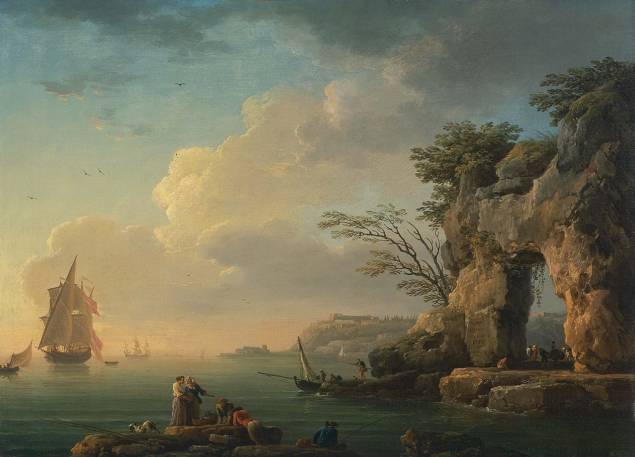 Claude Joseph Vernet A Calm Sea Art Print
