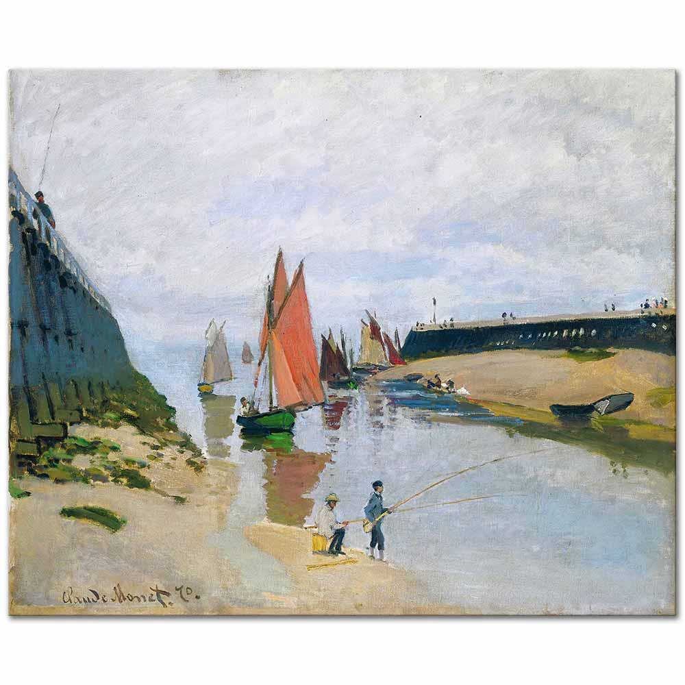 Claude Monet Liman Girişi Trouville Kanvas Tablo