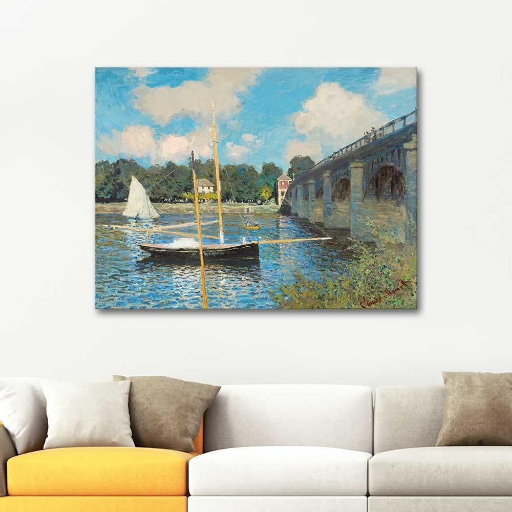 Claude Monet The Bridge at Argenteuil Art Print