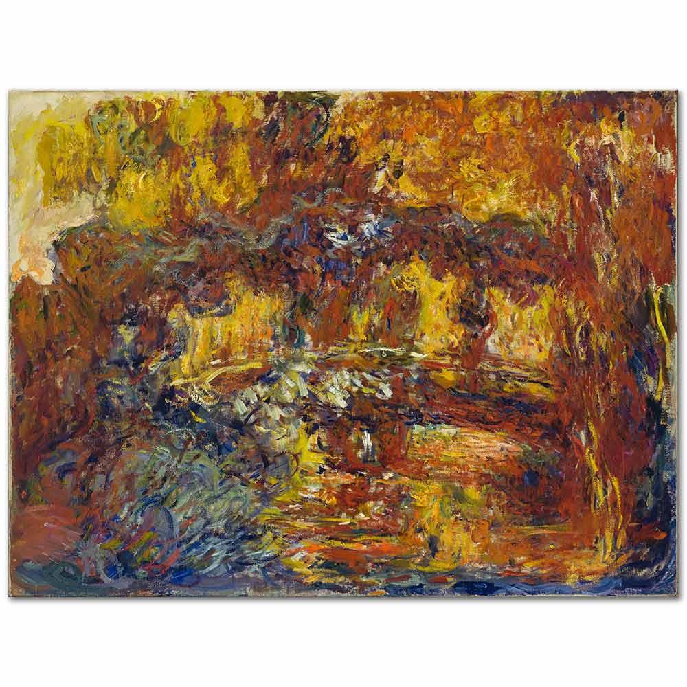 Claude Monet Japon Yürüyüş Köprüsü Kanvas Tablo