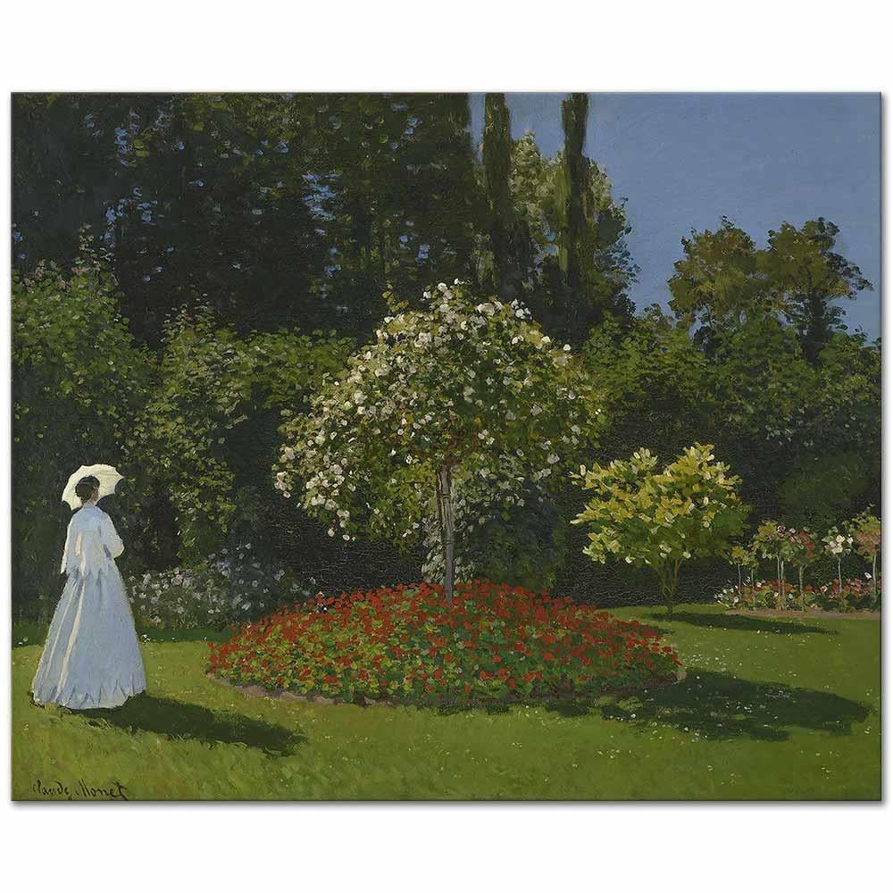 Woman in the Garden Sainte-Adresse by Claude Monet