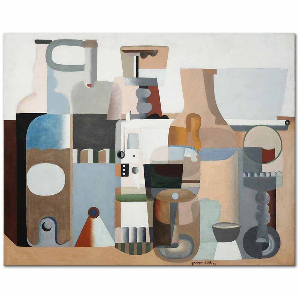 Le Corbusier Kompozisyon Kanvas Tablo