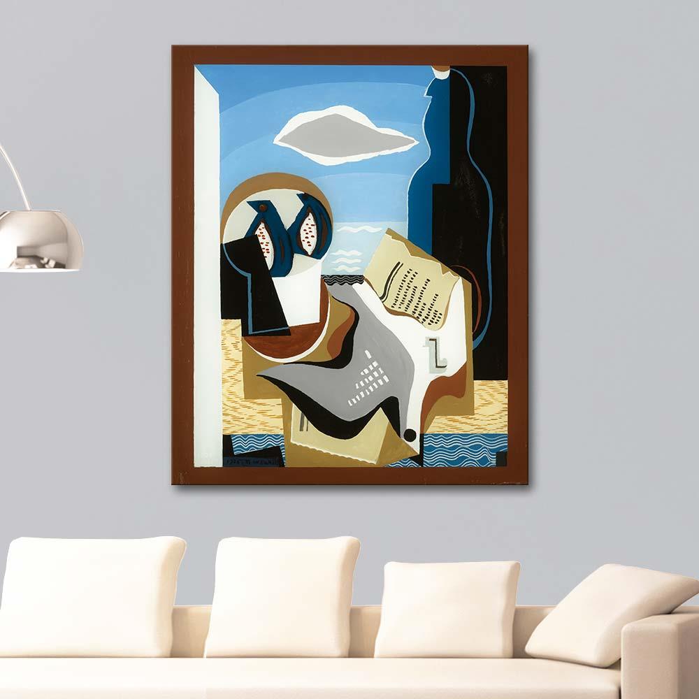 Louis Marcoussis Kuşlu Kompozisyon Kanvas Tablo