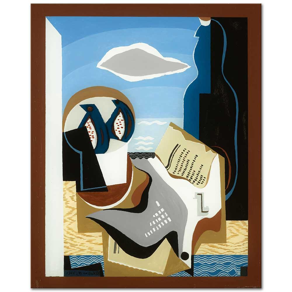 Louis Marcoussis Kuşlu Kompozisyon Kanvas Tablo
