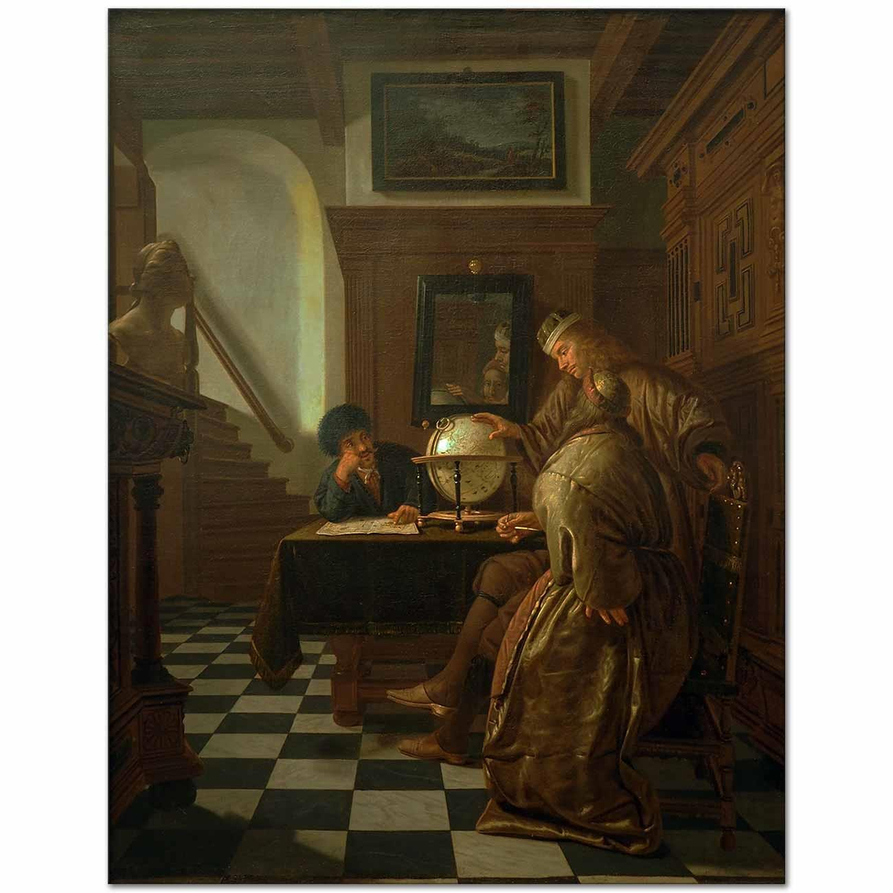 Cornelis de Man Coğrafyacılar Kanvas Tablo