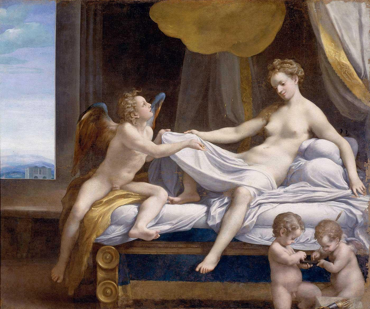 Danae by Antonio Allegri da Correggio as Art Print