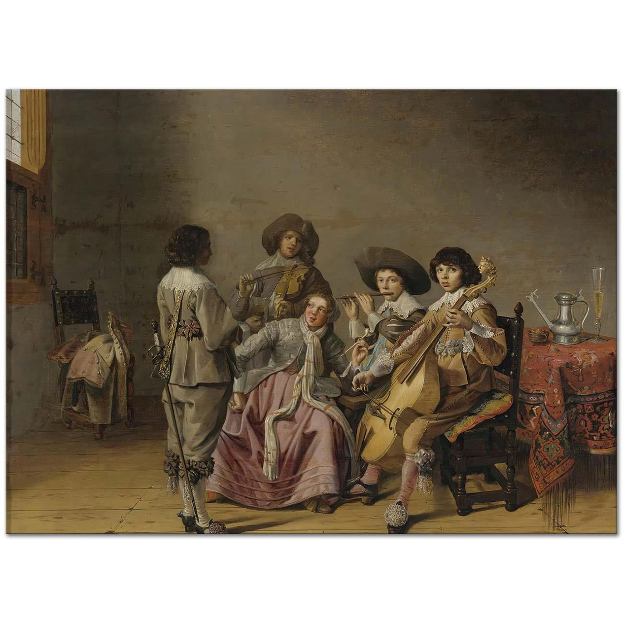 David Bailly Musical Entertainment Art Print