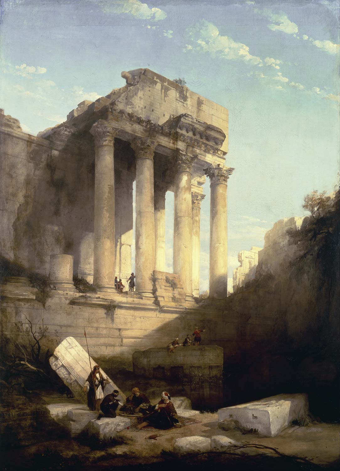 David Roberts Ruins of the Temple of Bacchus Baalbec Art Print