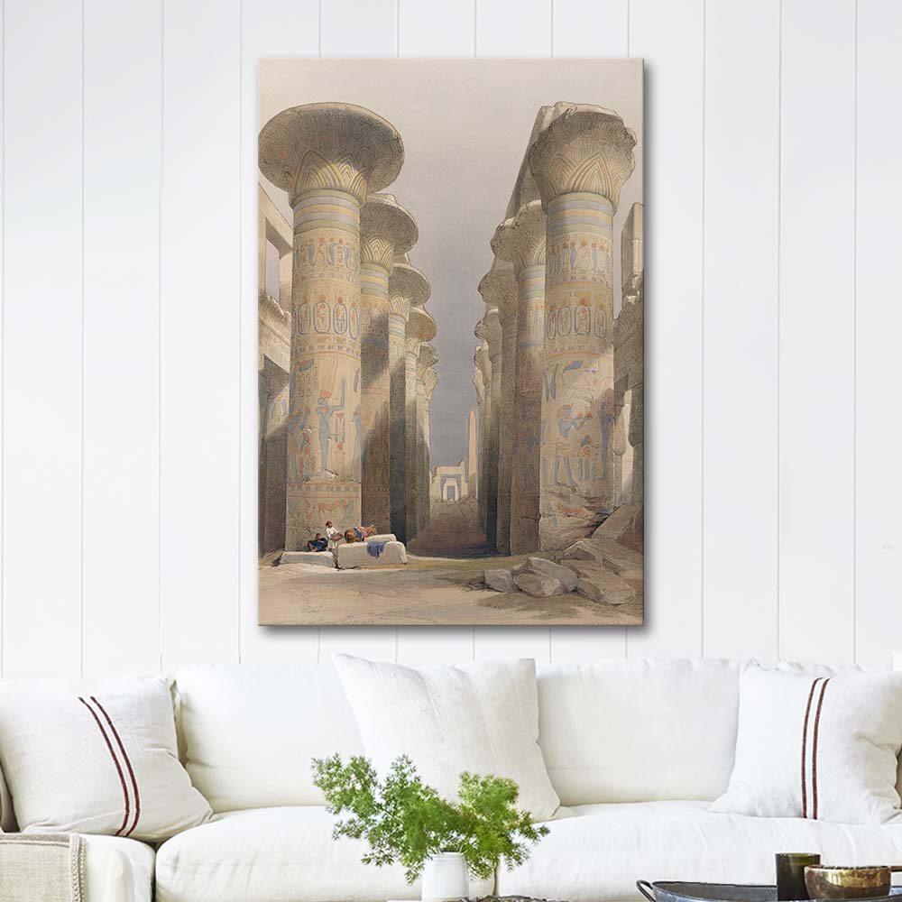 David Roberts Thebes Great Hall at Karnak Art Print