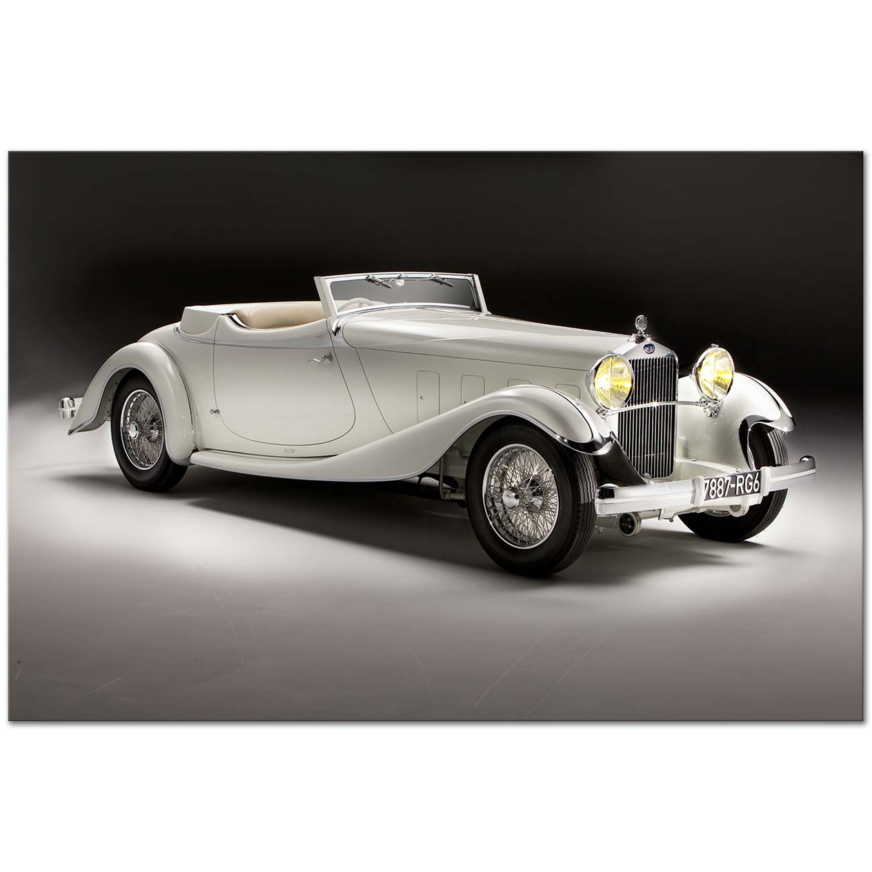 Delage 1933 Model Kanvas Tablo