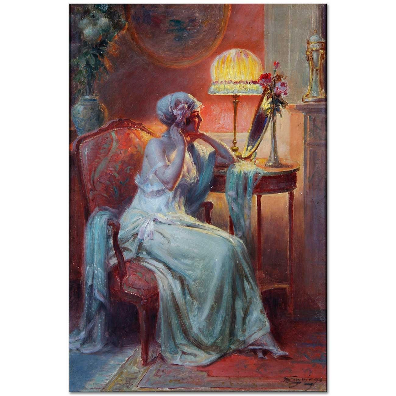 Delphin Enjolras Ayna Kanvas Tablo