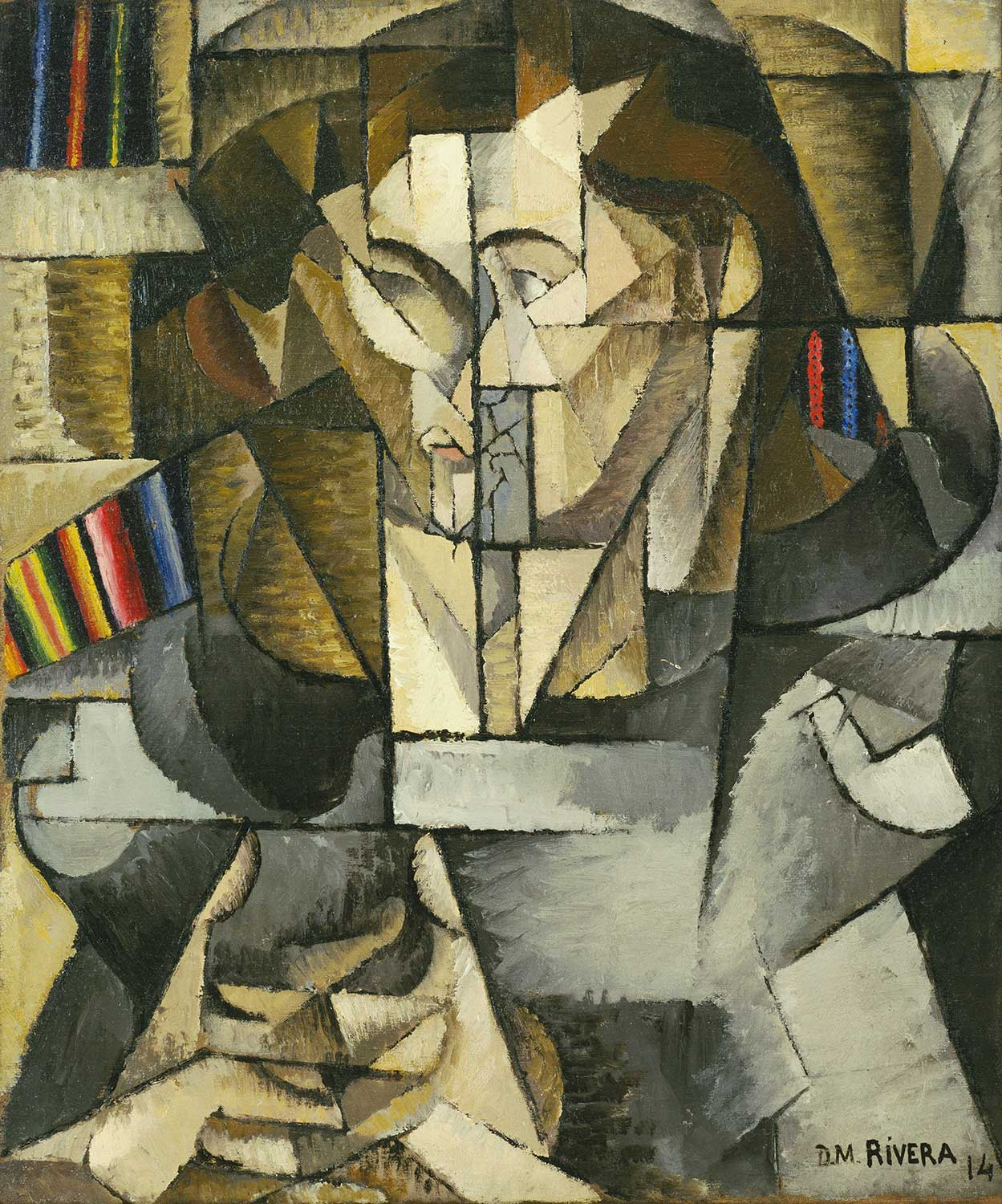 Diego Rivera Young Man in a Gray Sweater (Jacques Lipchitz) Art Print