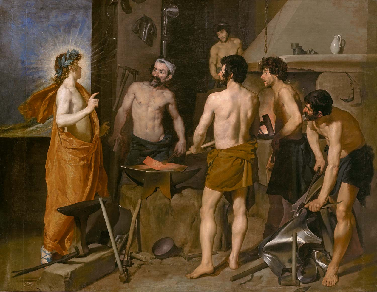 Apollo in the Forge of Vulcan by Diego Velazquez