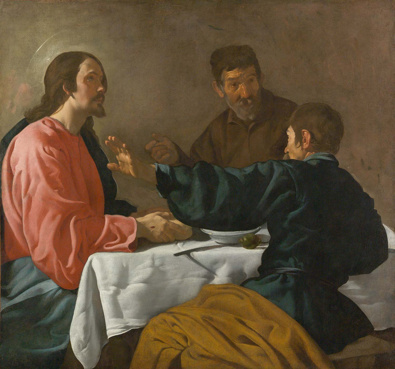Diego Velazquez Emmaus'ta Akşam Yemeği Kanvas Tablo