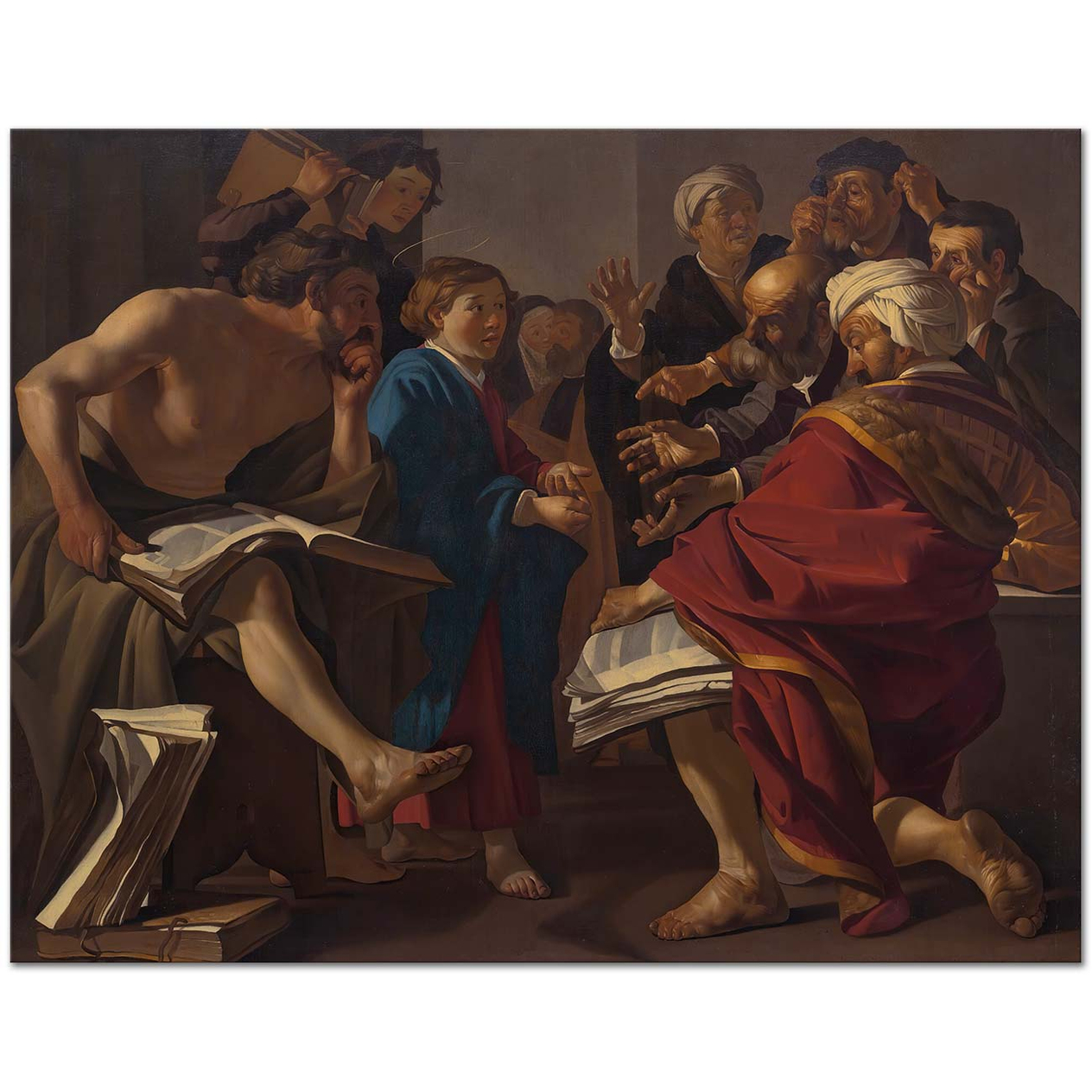 Dirck van Baburen Christ Among The Doctors Art Print