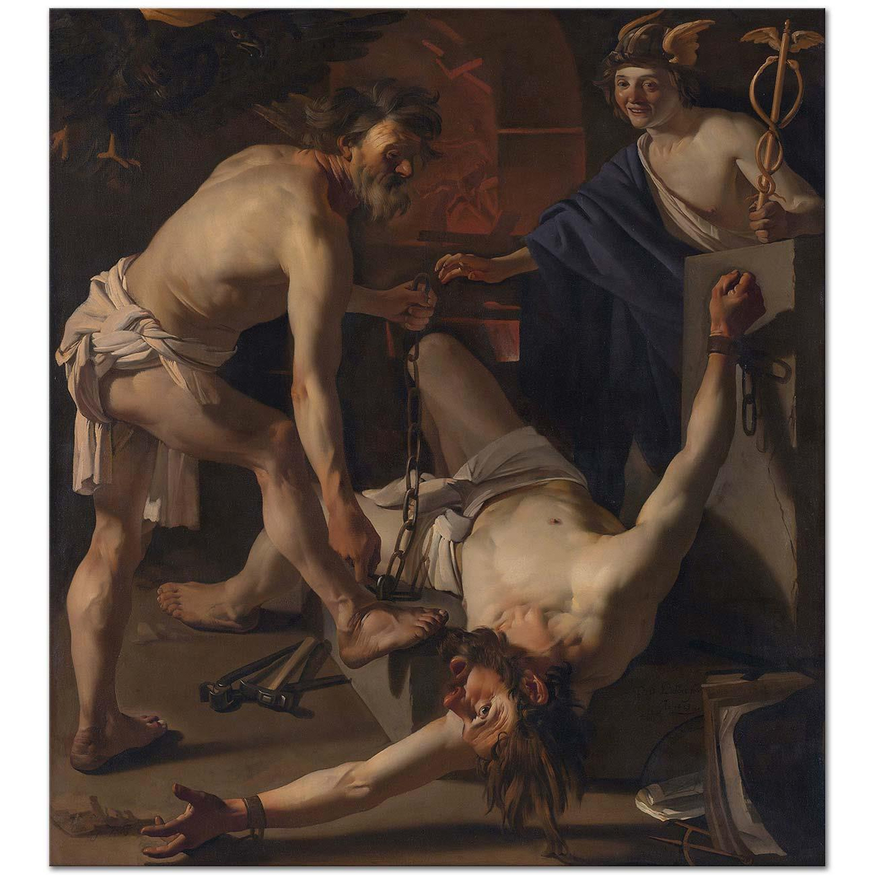 Dirck van Baburen Prometheus Kanvas Tablo