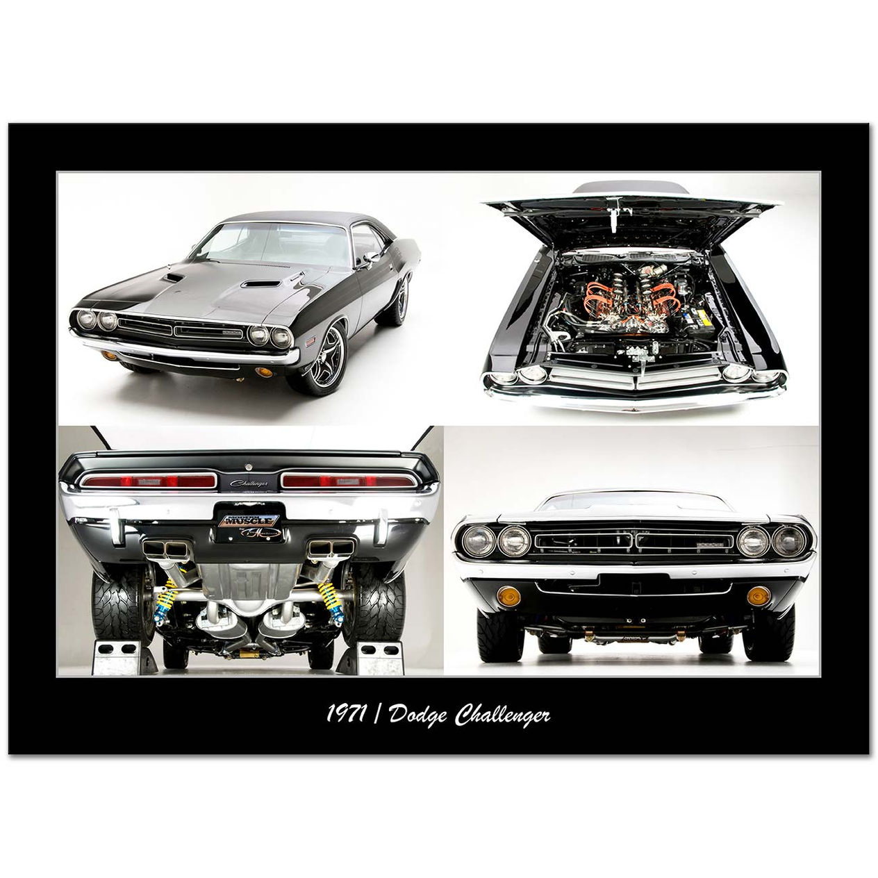 Dodge Challenger 1971 Model Kanvas Tablo