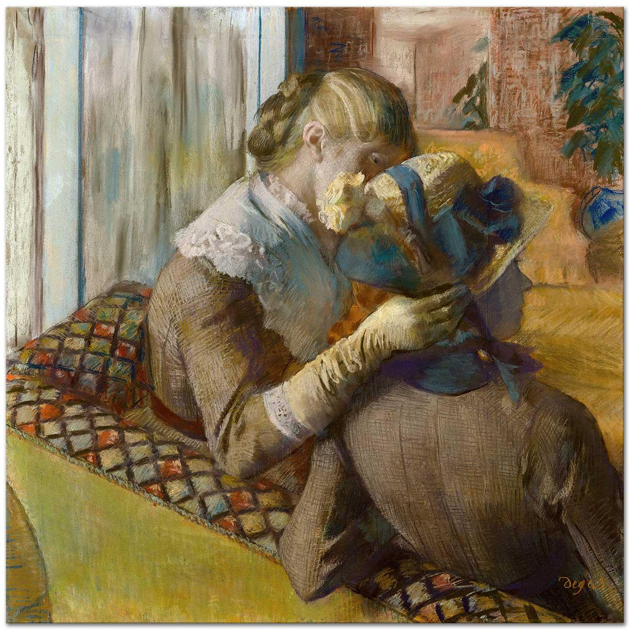 Edgar Degas Şapka Mağazasında Kanvas Tablo