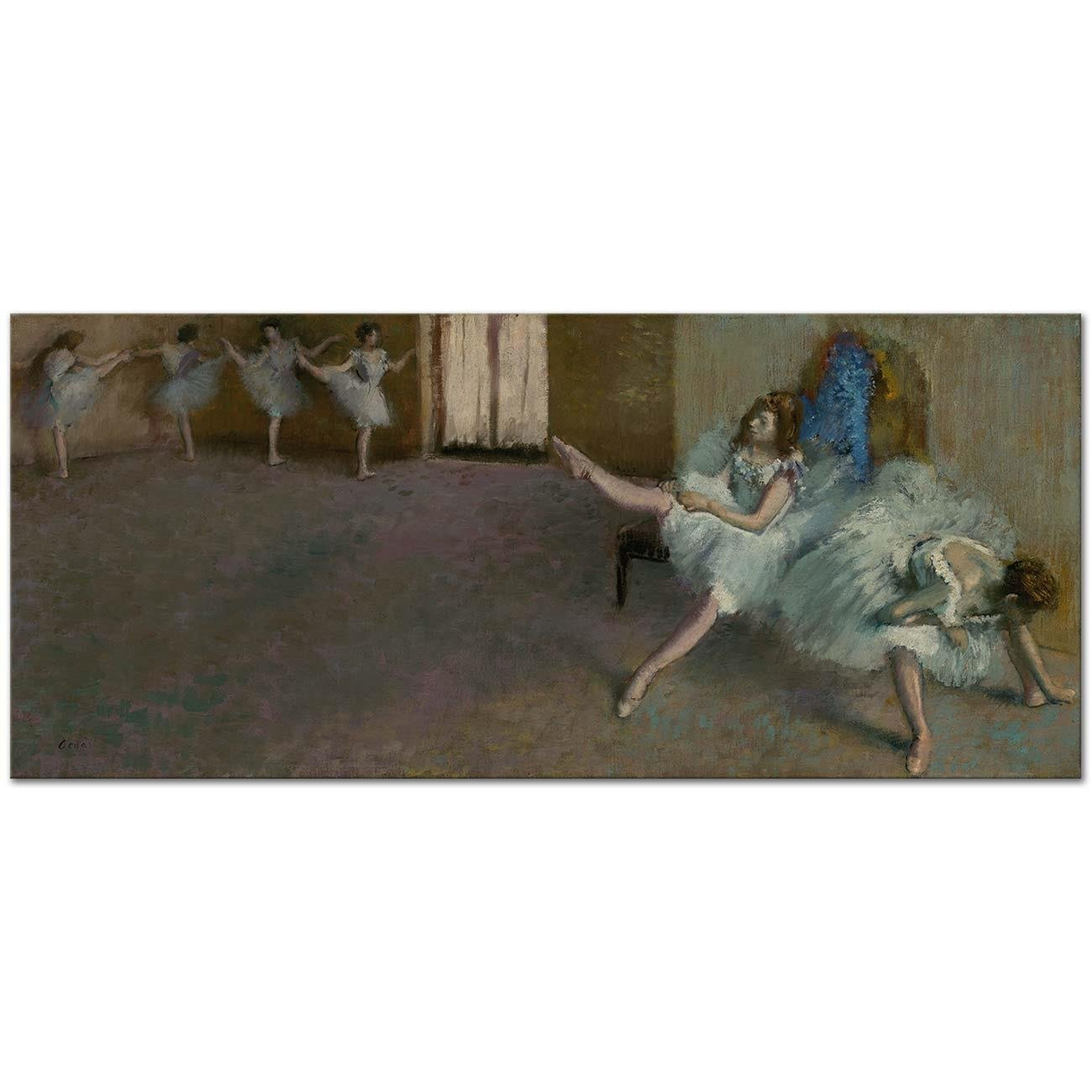 Edgar Degas Before the Ballet Art Print