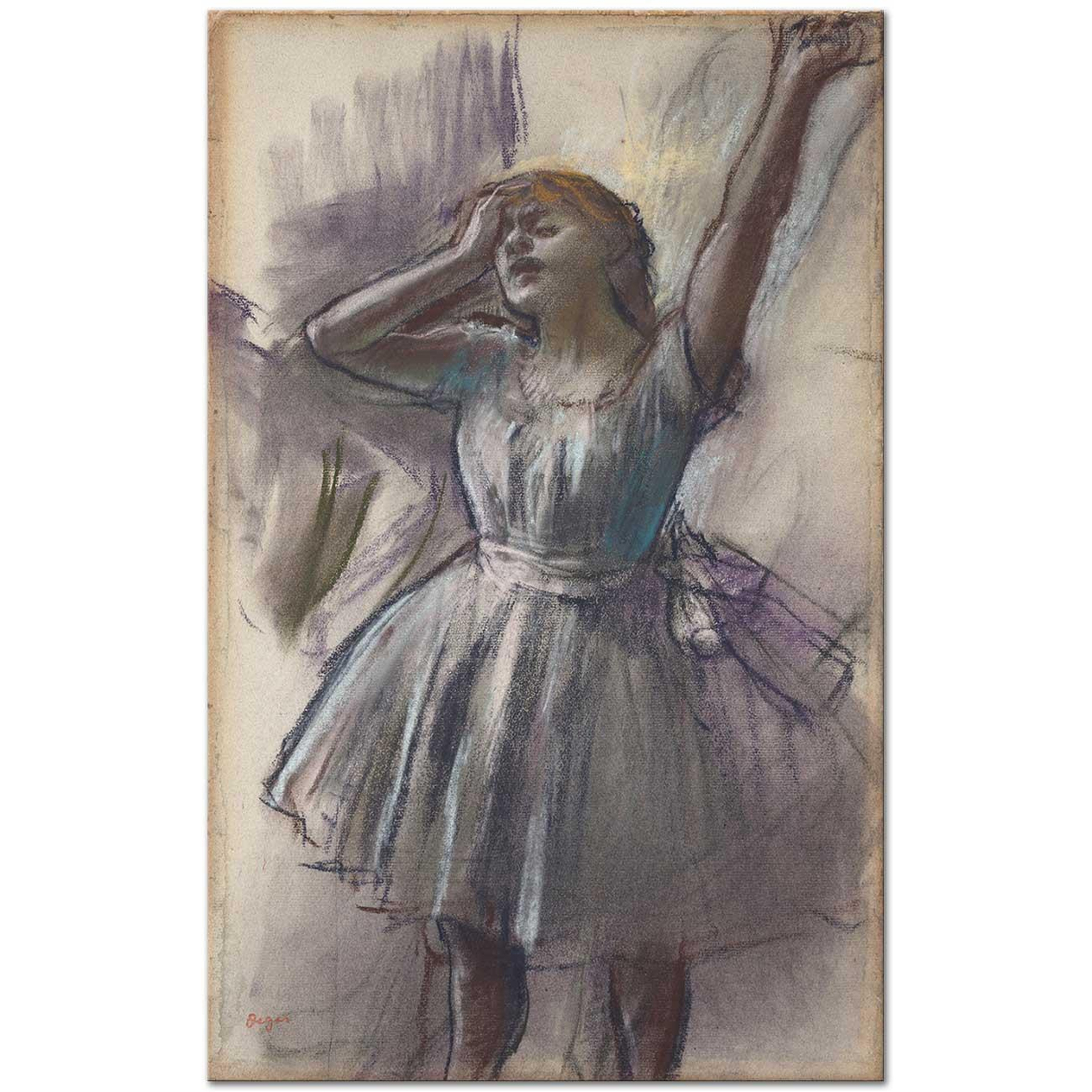 Edgar Degas Dancer Stretching Art Print