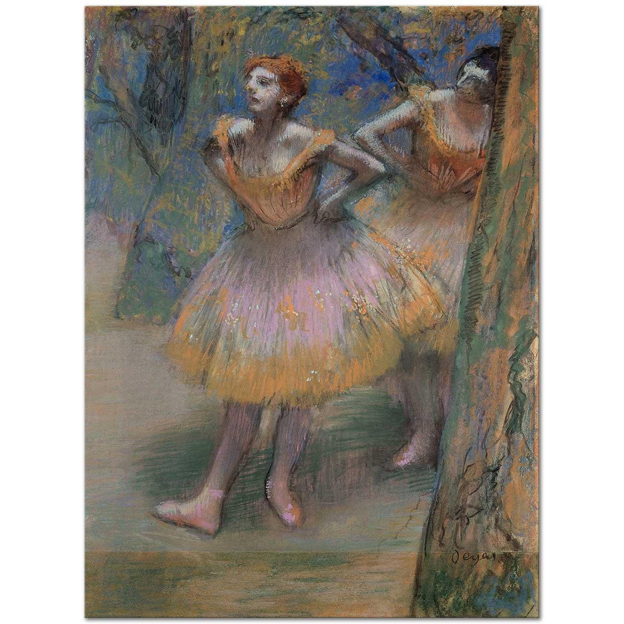 Edgar Degas Dancers 1893 Art Print