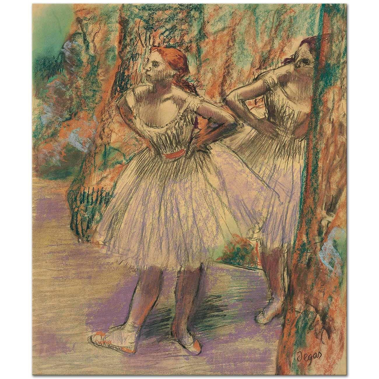 Edgar Degas Dancers 1898 Art Print