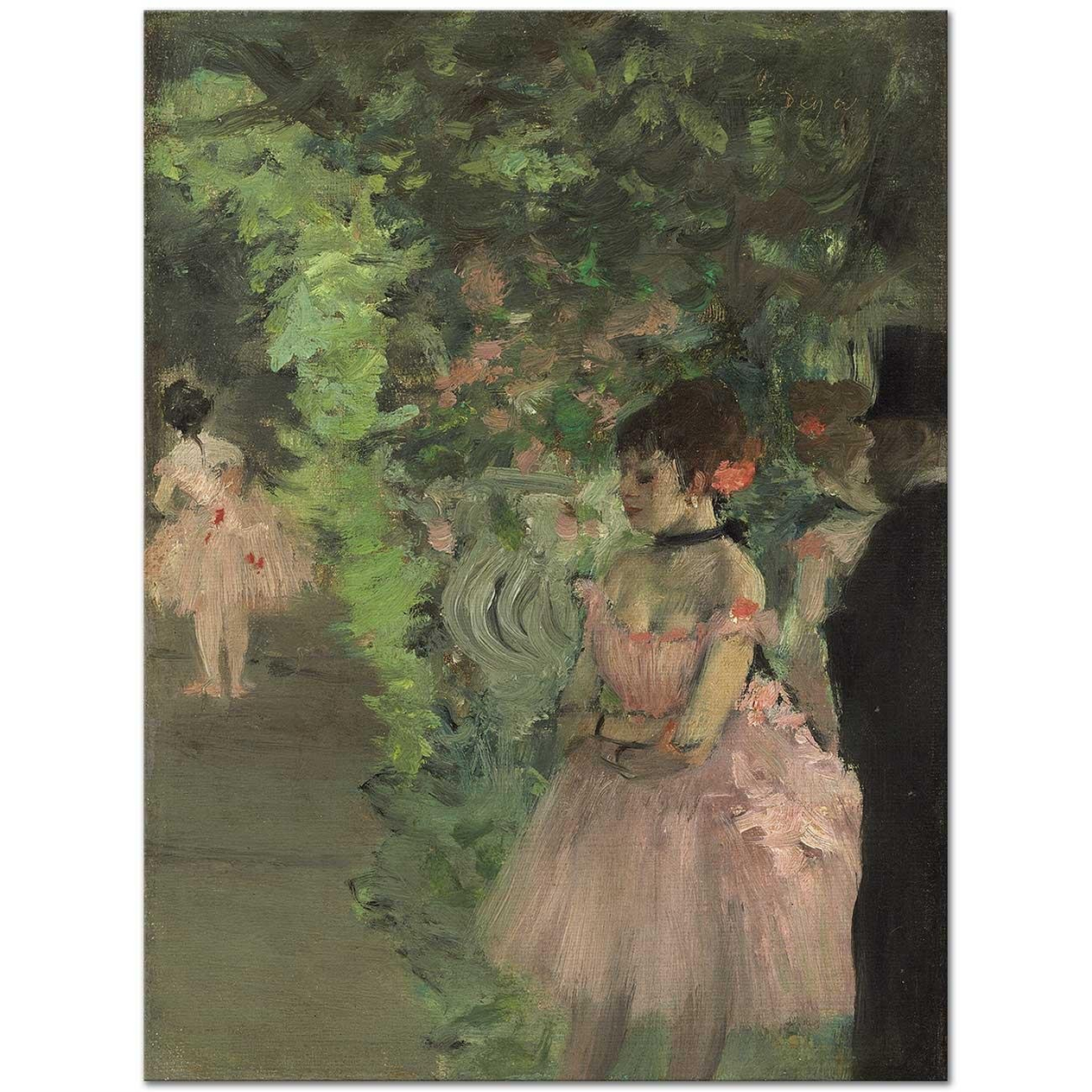 Edgar Degas Dancers Backstage Art Print