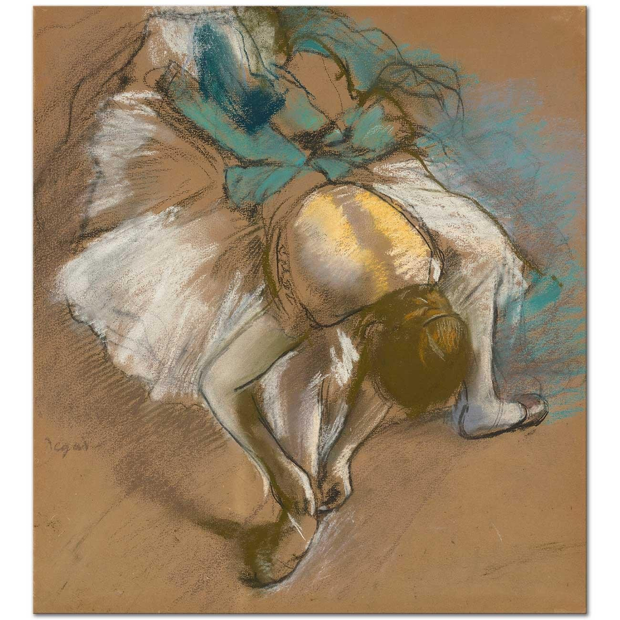 Edgar Degas Danseuse Attachant son Chausson Art Print
