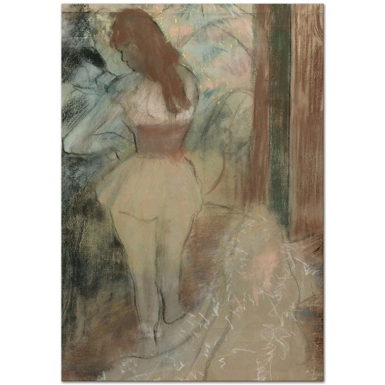 Edgar Degas Danseuse S'habillant Art Print