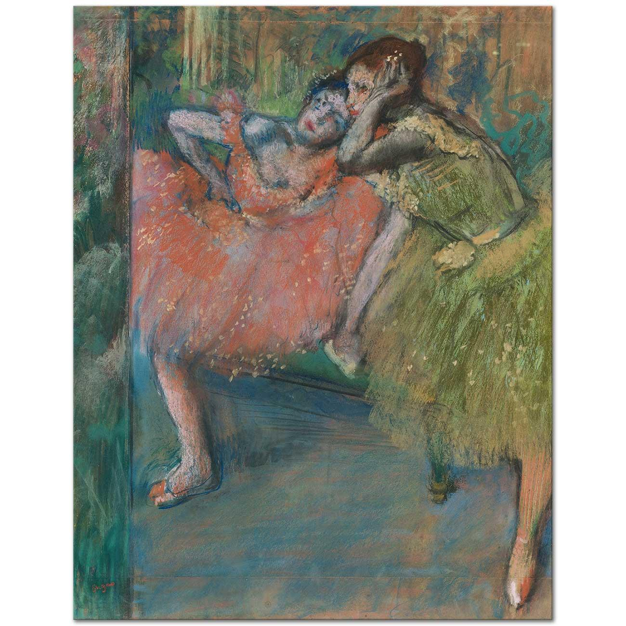 Edgar Degas Danseuses Au Foyer Art Print