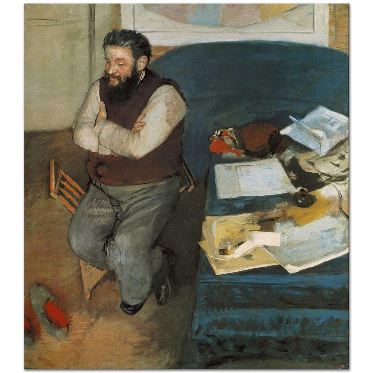 Edgar Degas Diego Martelli Kanvas Tablo