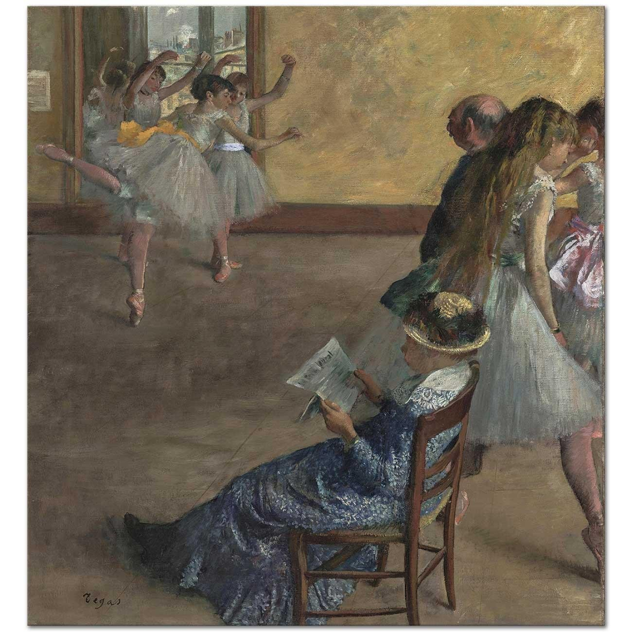 Edgar Degas The Ballet Class Art Print