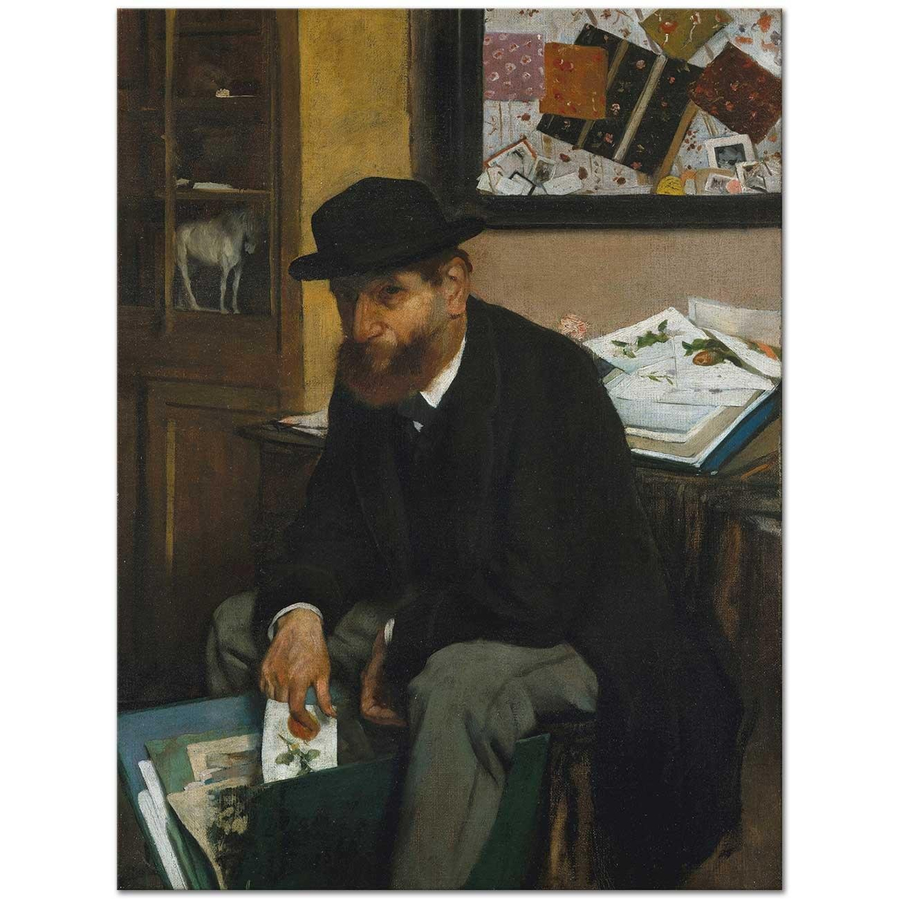 Edgar Degas The Collector of Prints Art Print