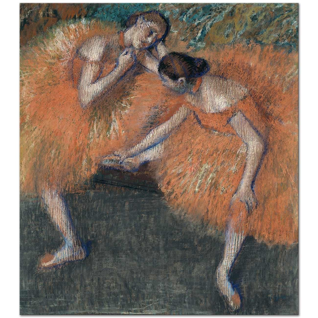 Edgar Degas Two Dancers Art Print