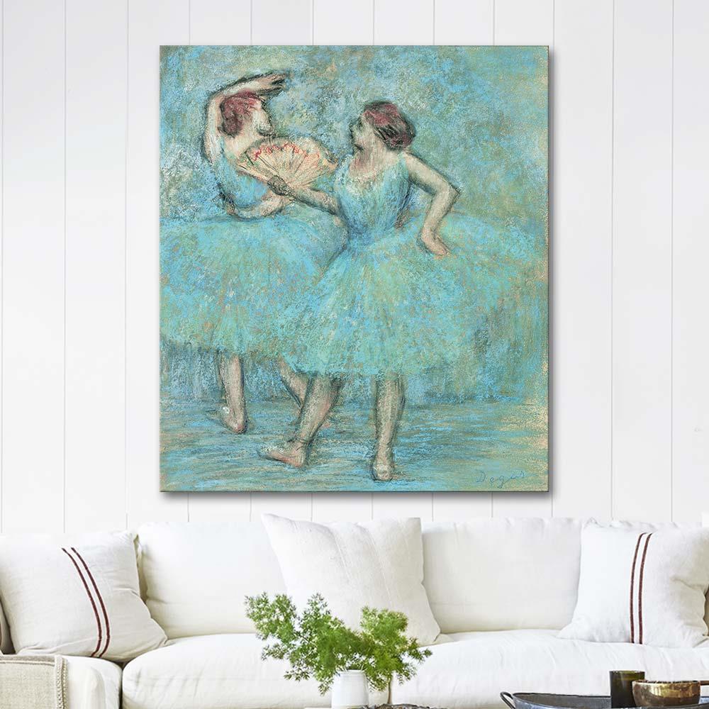 Edgar Degas Two Dancers Art Print