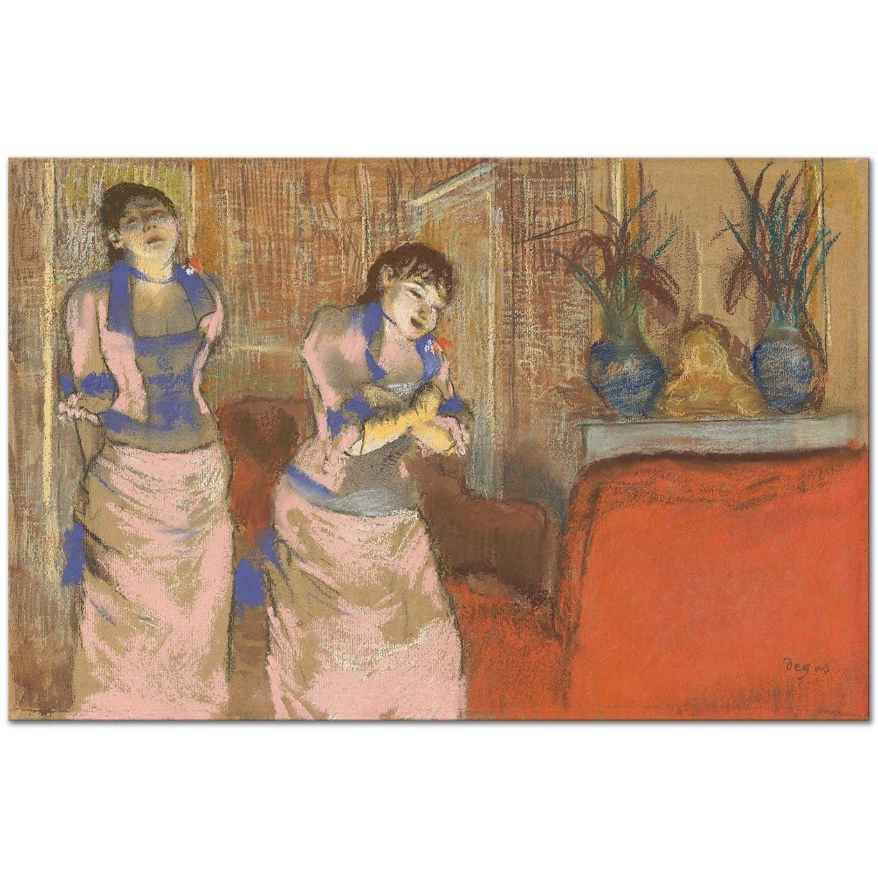 Edgar Degas Two Women Art Print