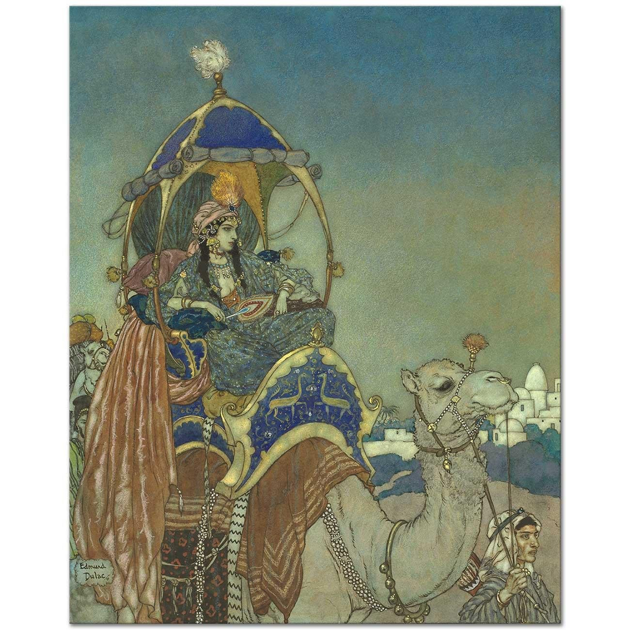 Edmund Dulac The Queen of Sheba Art Print