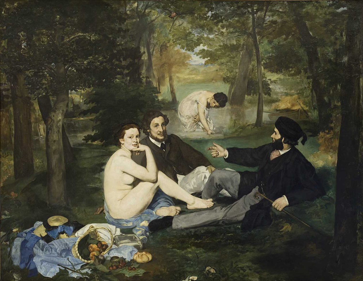 Edouard Manet Kahvaltı Kanvas Tablo