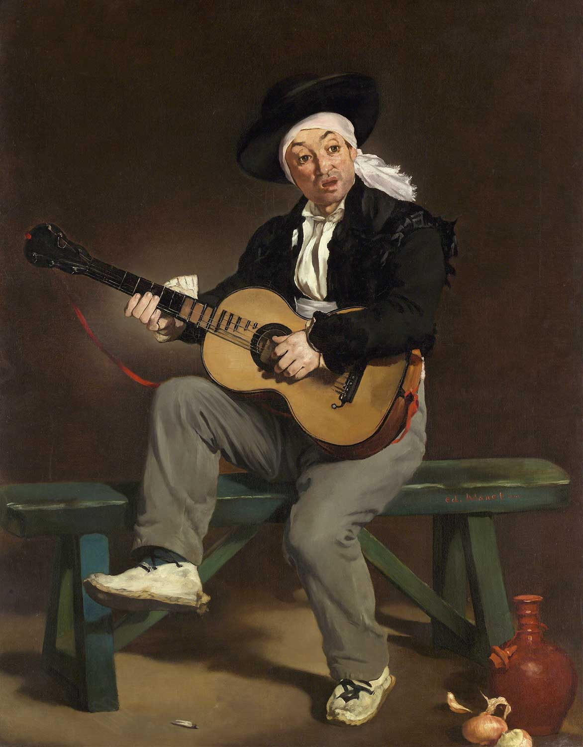 Edouard Manet İspanyol Şarkıcısı Kanvas Tablo