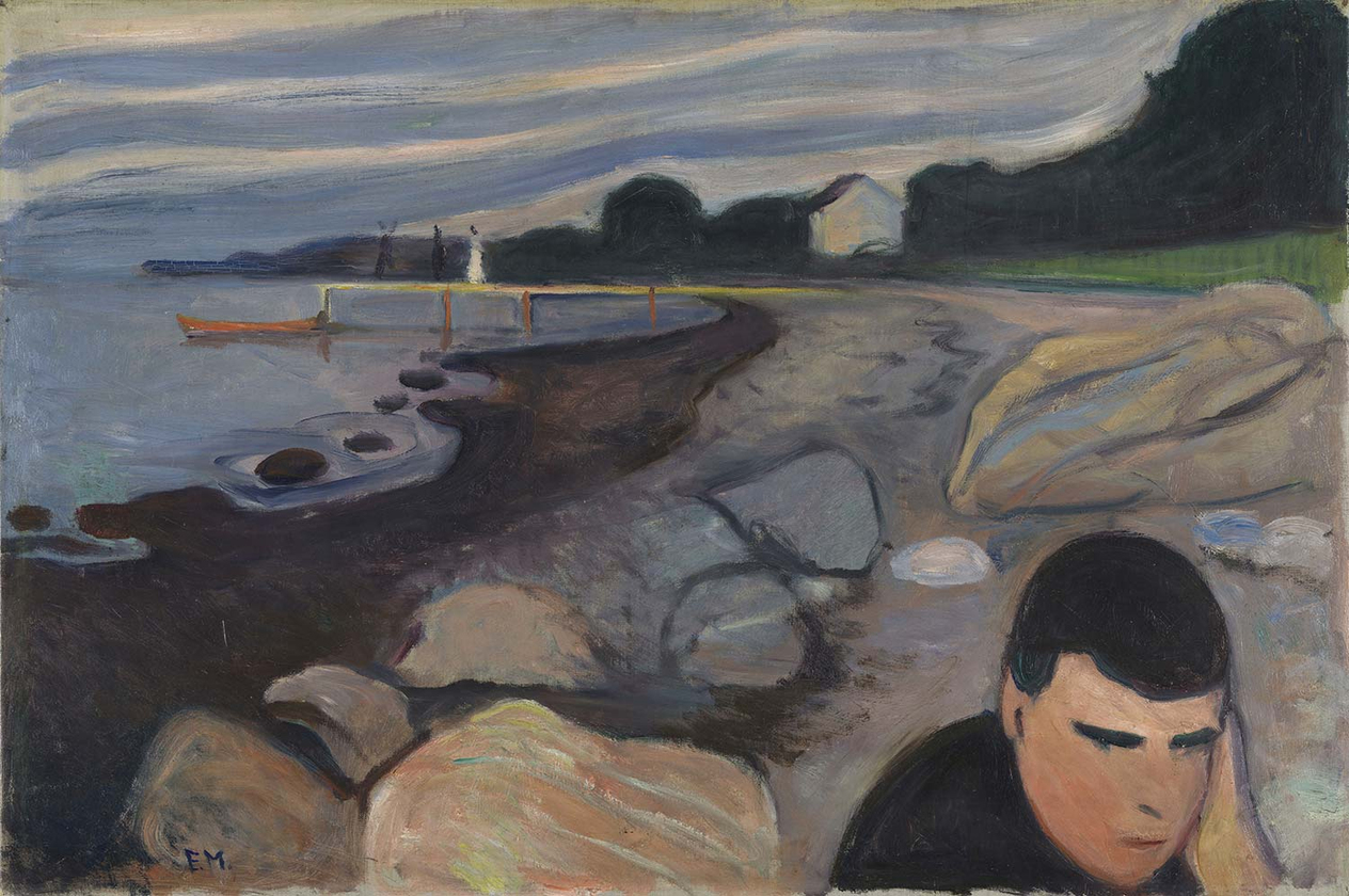 Edvard Munch Melancholy (1892) Art Print