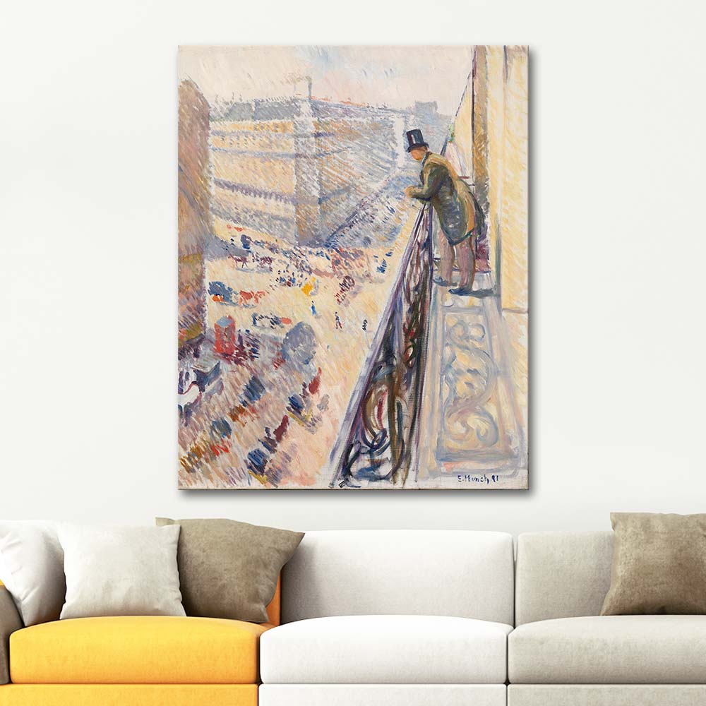 Edvard Munch Rue Lafayette Art Print