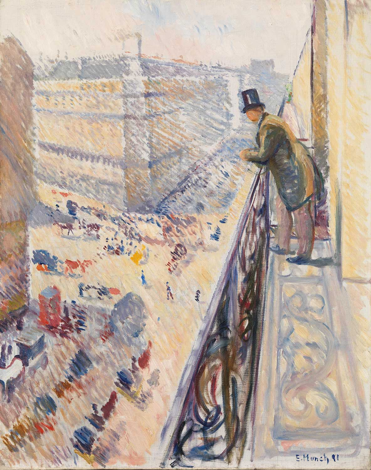 Edvard Munch Rue Lafayette Art Print