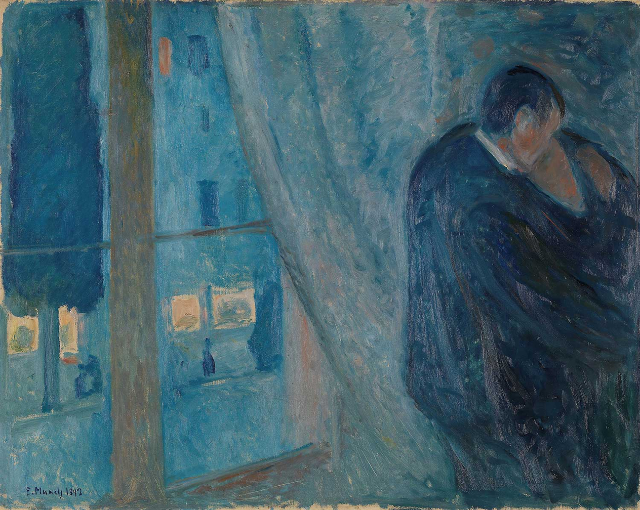 Edvard Munch The Kiss Art Print