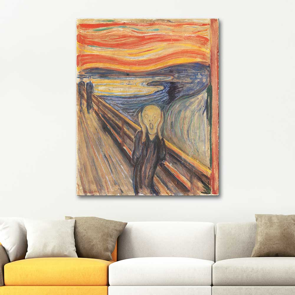 Edvard Munch Çığlık Kanvas Tablo