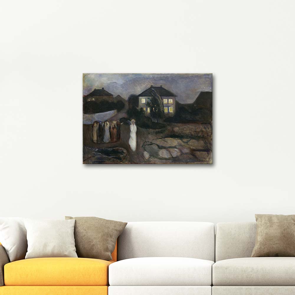 Edvard Munch The Storm Art Print