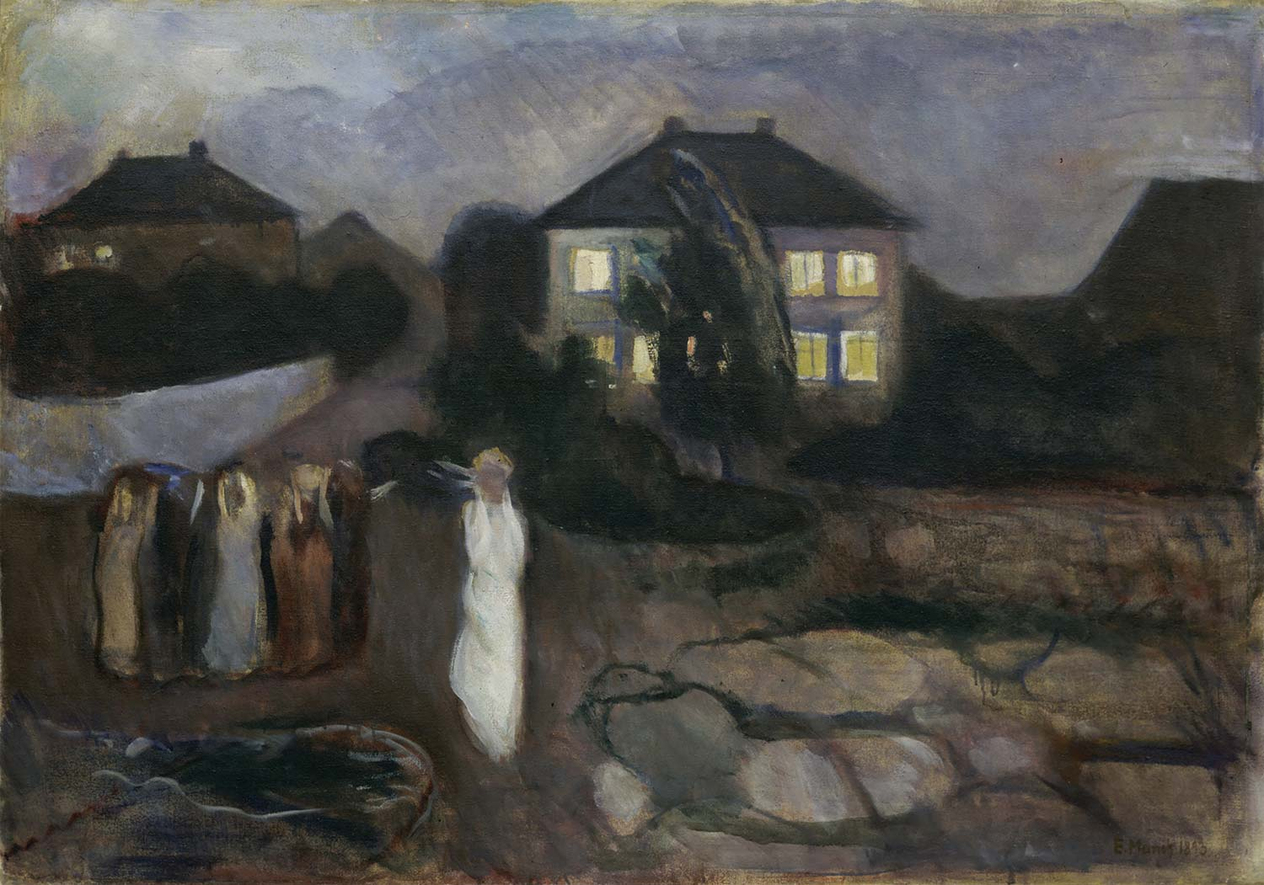Edvard Munch The Storm Art Print