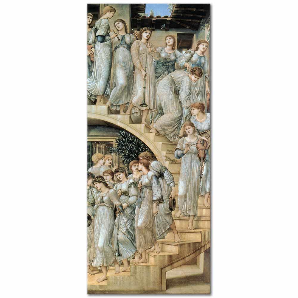 Edward Burne Jones Altın Merdivenler Kanvas Tablo
