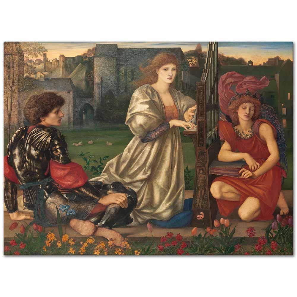 Edward Burne Jones Aşk Şarkısı Kanvas Tablo