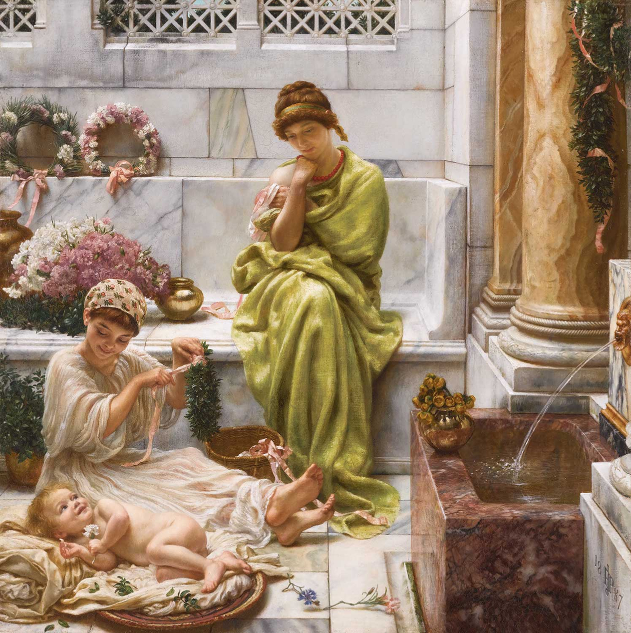 Edward John Poynter Corner of the Marketplace Art Print