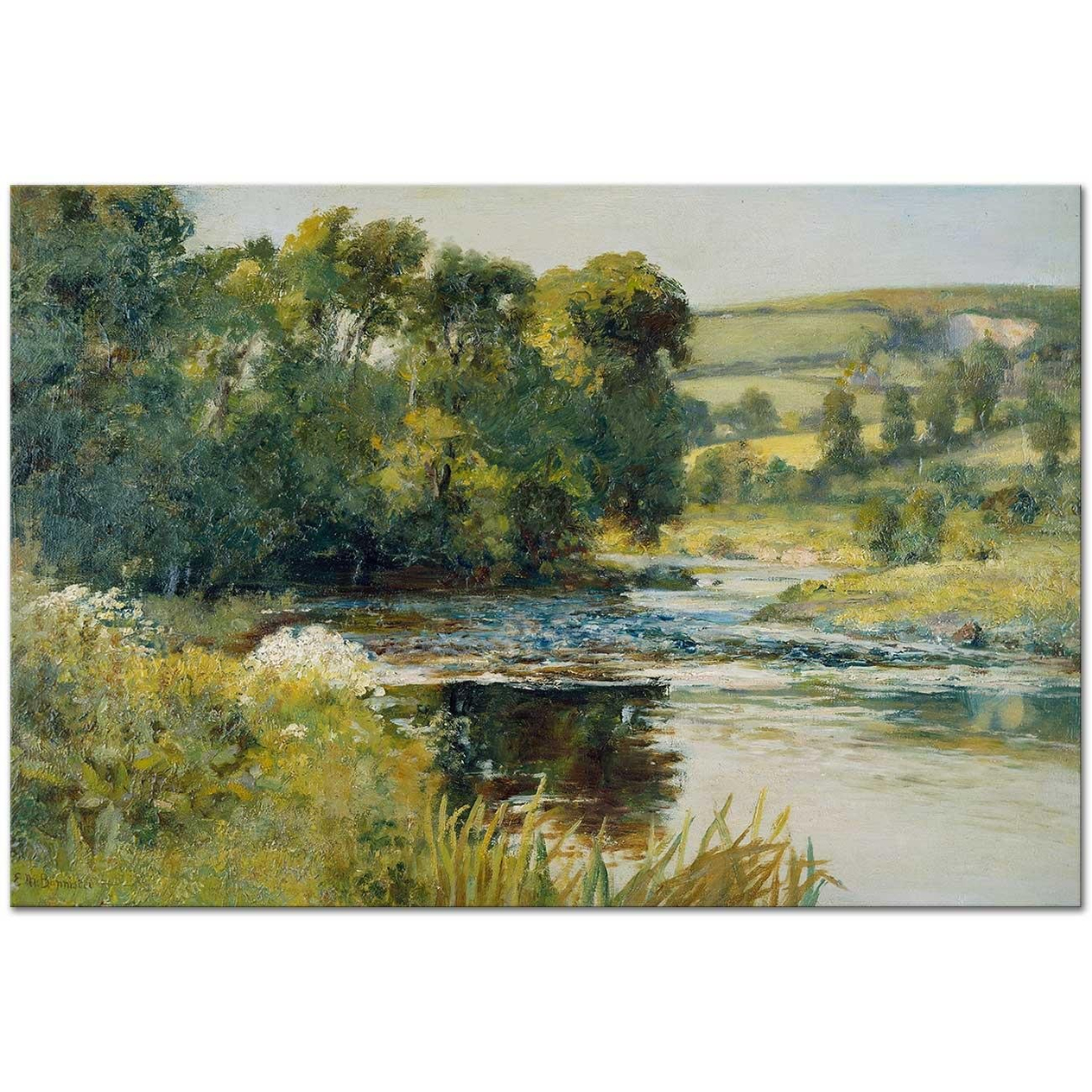 Edward Mitchell Bannister Streamside Art Print